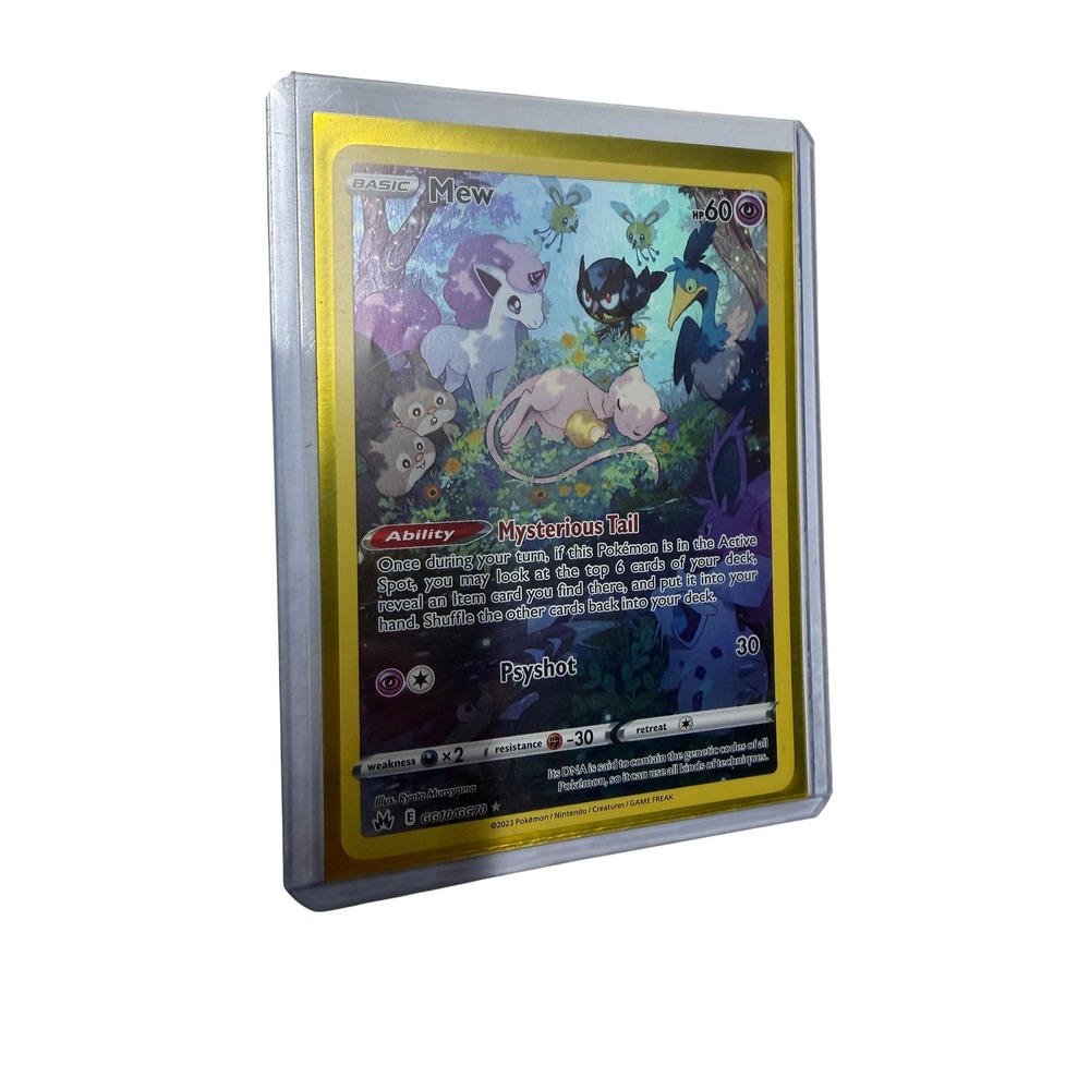Pokemon Mew GG10/GG70 Crown Zenith Galarian Gallery Holo Rare Full Art Card 2023